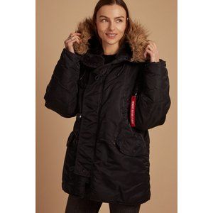 ALPHA INDUSTRIES INC. Navy Winter Jacket Size S